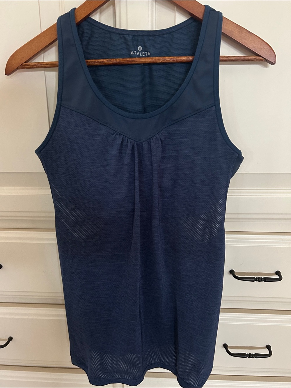 Athleta Deep Navy Scoop Neck Performance Tank